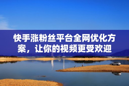 快手涨粉丝平台全网优化方案,让你的视频更受欢迎