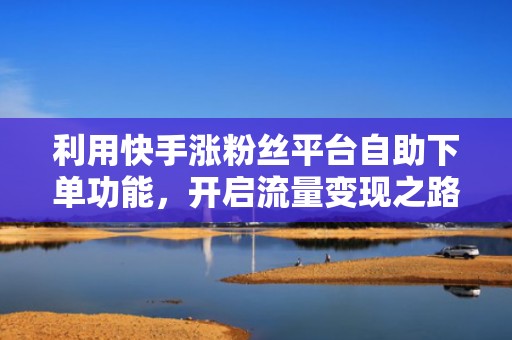 利用快手涨粉丝平台自助下单功能，开启流量变现之路