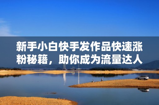 新手小白快手发作品快速涨粉秘籍，助你成为流量达人