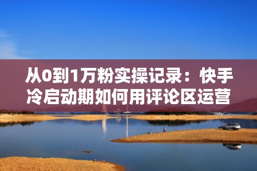 从0到1万粉实操记录：快手冷启动期如何用评论区运营+主页优化撬动免费流量