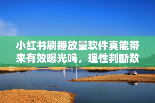 小红书刷播放量软件真能带来有效曝光吗，理性判断数据背后的质量