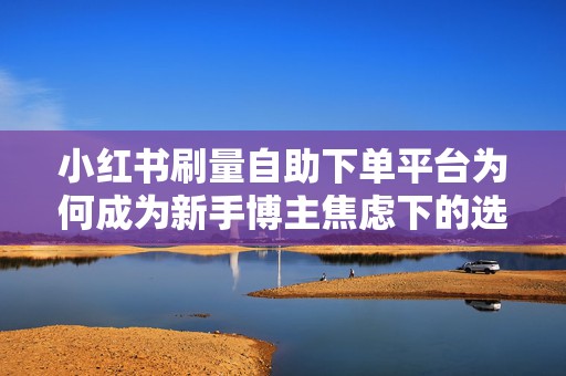 小红书刷量自助下单平台为何成为新手博主焦虑下的选择