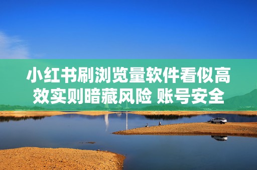 小红书刷浏览量软件看似高效实则暗藏风险 账号安全千万别忽视