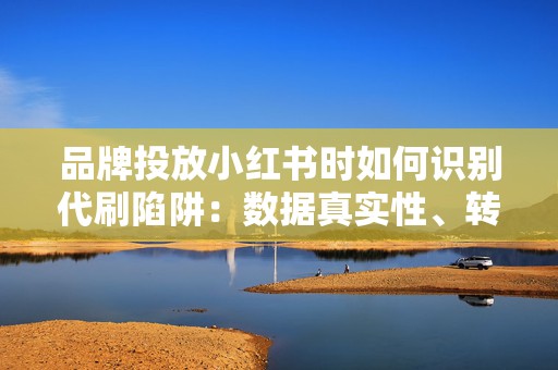 品牌投放小红书时如何识别代刷陷阱：数据真实性、转化质量与合规增长