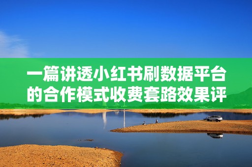 一篇讲透小红书刷数据平台的合作模式收费套路效果评估和售后保障细节