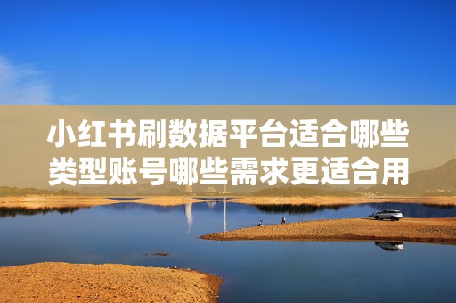 小红书刷数据平台适合哪些类型账号哪些需求更适合用真实运营方式稳步提升