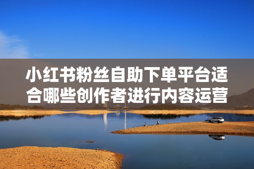 小红书粉丝自助下单平台适合哪些创作者进行内容运营优化