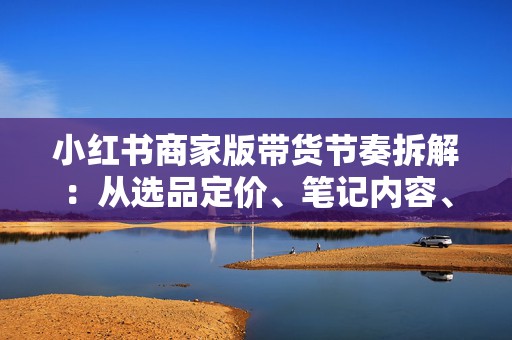 小红书商家版带货节奏拆解：从选品定价、笔记内容、直播预约到成交复盘，打造可复制的店铺增长模型