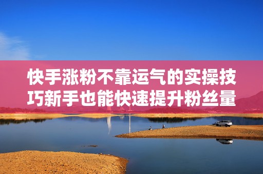 快手涨粉不靠运气的实操技巧新手也能快速提升粉丝量与内容播放表现