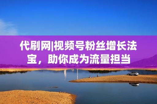 代刷网|视频号粉丝增长法宝，助你成为流量担当