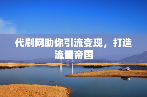 代刷网助你引流变现，打造流量帝国