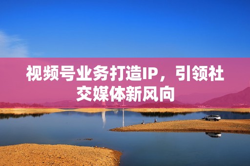 视频号业务打造IP，引领社交媒体新风向