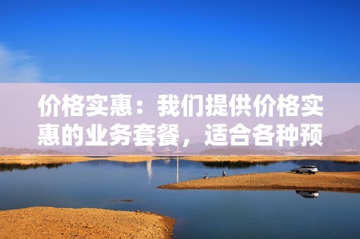 价格实惠：我们提供价格实惠的业务套餐，适合各种预算。