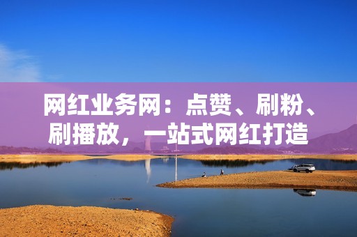 网红业务网：点赞、刷粉、刷播放，一站式网红打造