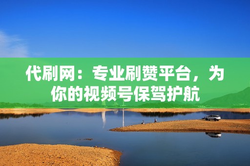 代刷网：专业刷赞平台，为你的视频号保驾护航