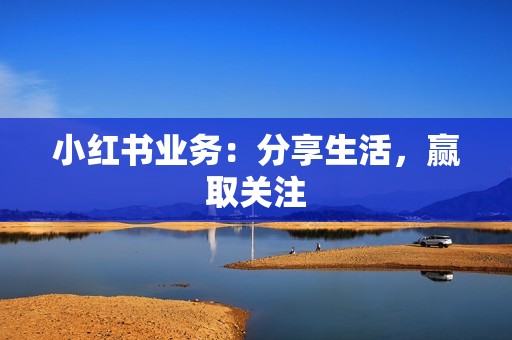 小红书业务：分享生活，赢取关注