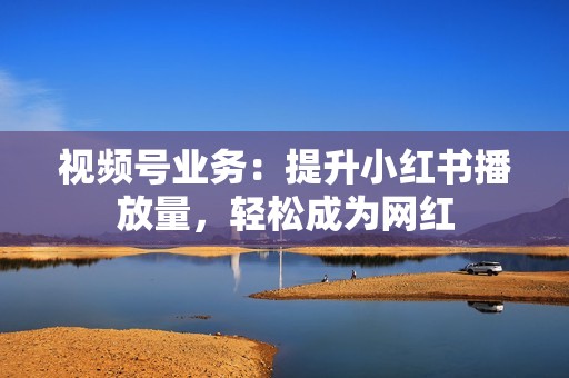 视频号业务：提升小红书播放量，轻松成为网红