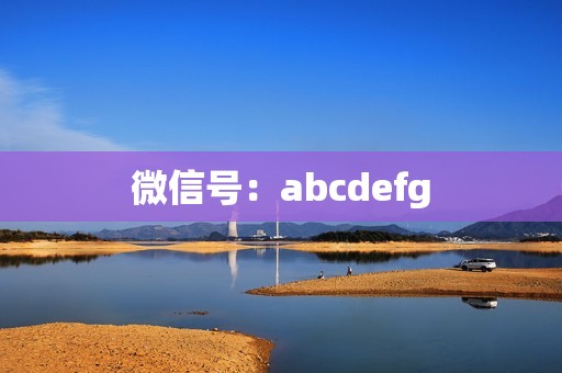 微信号：abcdefg