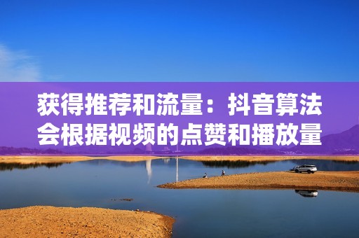 获得推荐和流量：抖音算法会根据视频的点赞和播放量进行推荐，刷赞刷播放后的视频会被系统更频繁地推荐，获得更多的流量。