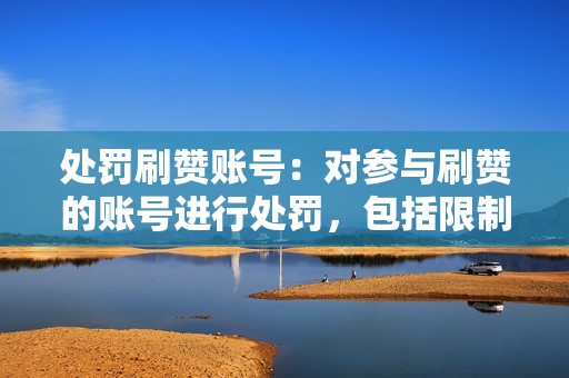 处罚刷赞账号：对参与刷赞的账号进行处罚，包括限制功能、封号等。