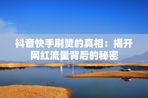 抖音快手刷赞的真相：揭开网红流量背后的秘密