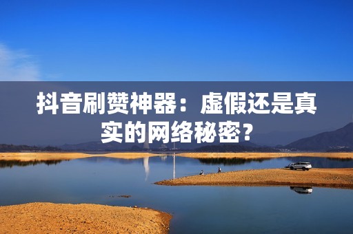 抖音刷赞神器：虚假还是真实的网络秘密？