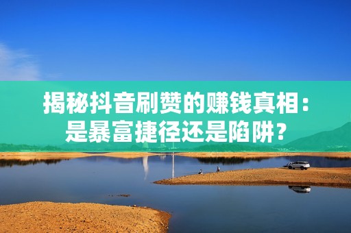 揭秘抖音刷赞的赚钱真相：是暴富捷径还是陷阱？