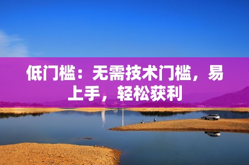 低门槛：无需技术门槛，易上手，轻松获利