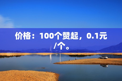 价格：100个赞起，0.1元/个。